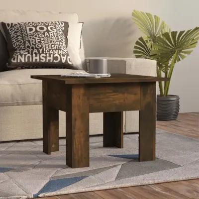 vidaXL Coffee Table Smoked Oak 21.7"x21.7"x16.5" Chipboard