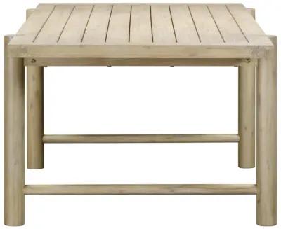 Gata Light Teak Outdoor Rectangular Dining Table