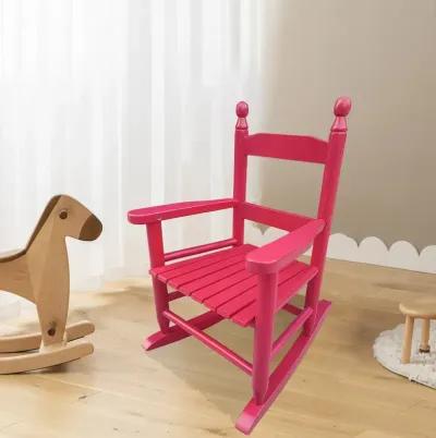 Children's Rocking Red Chair- Indoor Or Outdoor - Suitable For Kids-Durable