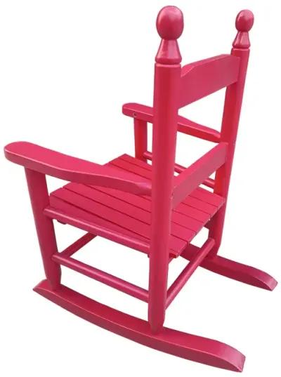 Children's Rocking Red Chair- Indoor Or Outdoor - Suitable For Kids-Durable