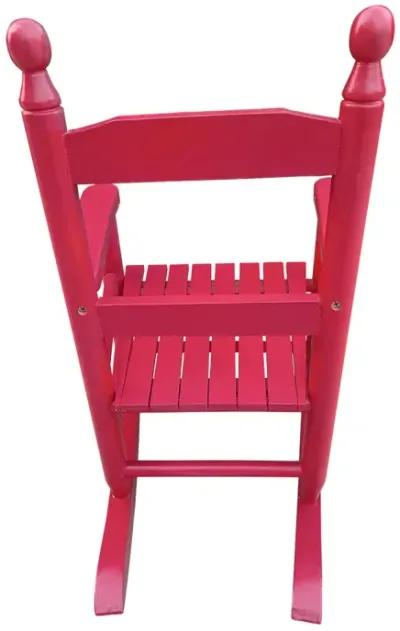 Children's Rocking Red Chair- Indoor Or Outdoor - Suitable For Kids-Durable