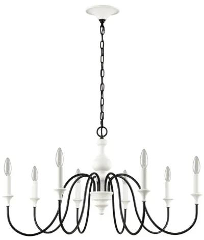 Val De Loire white 8 Light Chandelier