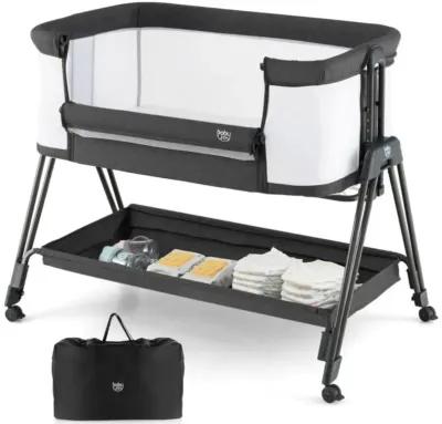 Hivvago Portable Bedside Sleeper for Baby with 7 Adjustable Heights