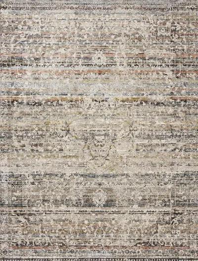 Theia THE03 Taupe/Multi 6'7" x 9'6" Rug