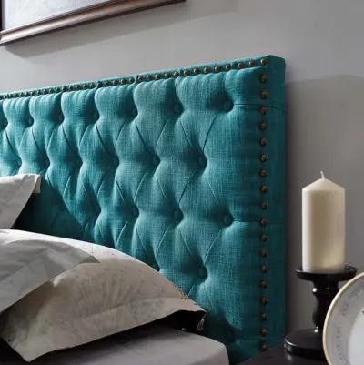 Modway - Helena Tufted King and California King Upholstered Linen Fabric Headboard