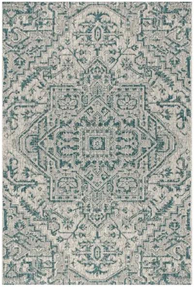 Estrella Bohemian Medallion Textured Weave Indoor/Outdoor Area Rug