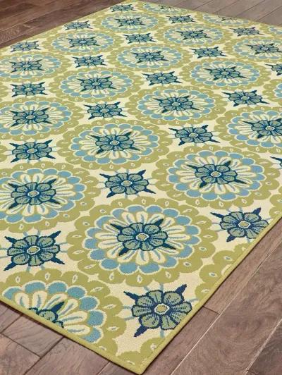 Caspian 8'6" x 13' Green Rug