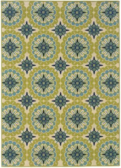 Caspian 8'6" x 13' Green Rug