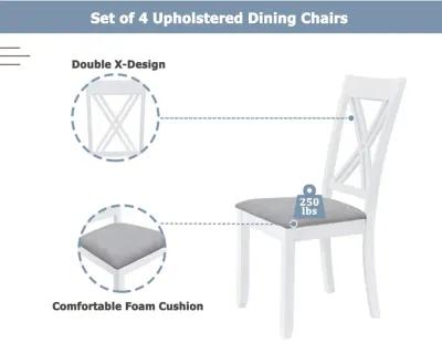 Merax 5-Piece Dining Table Chairs Set