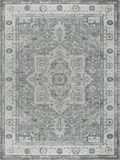 Pasargad Home Turkish Heritage Design Grey Area Rug- 8' 6" X 11' 6"