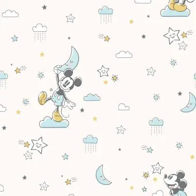 Lambs & Ivy Disney Baby Moonlight Mickey Mouse Fitted Crib Sheet - White