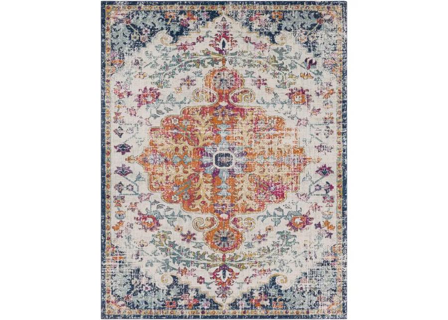 Harput HAP-1065 4' Round Orange Rug