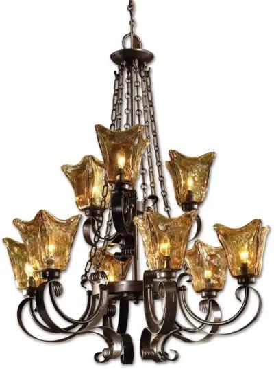 Uttermost Vetraio 9lt Oil Rubbed Bronze Chandelier