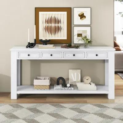 Merax Modern Console Table  with Storage Drawers