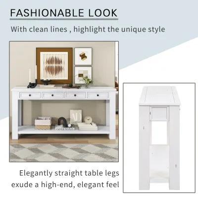 Merax Modern Console Table  with Storage Drawers