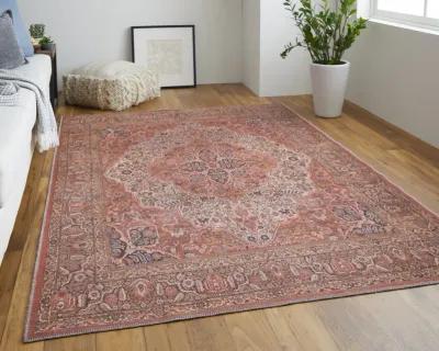 Rawlins 39HNF Red/Tan/Pink 3'11" x 6' Rug