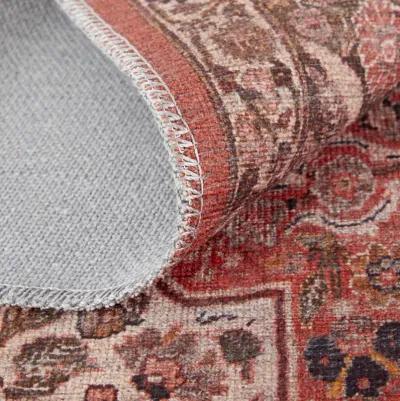 Rawlins 39HNF Red/Tan/Pink 3'11" x 6' Rug