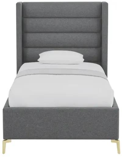 Inspired Home Ames Velvet Platform Bed