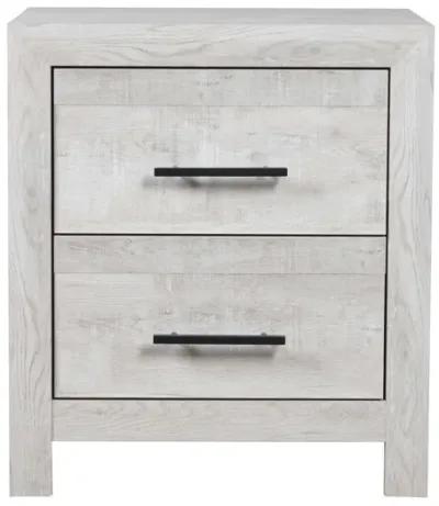 Denver Modern Style 2Drawer Nightstand Made With Wood In Gray