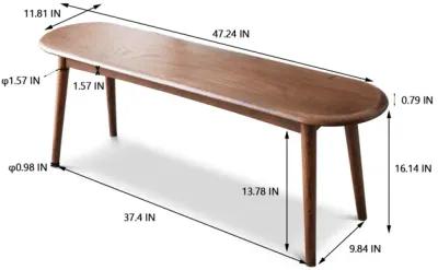 Natural Oak Wood For Dining Bench Table Bench For Living Room