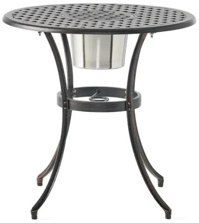 Outdoor Bistro Set with Ice Bucket for Entertaining