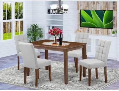 5 Piece Dining Set consists A Modern Table