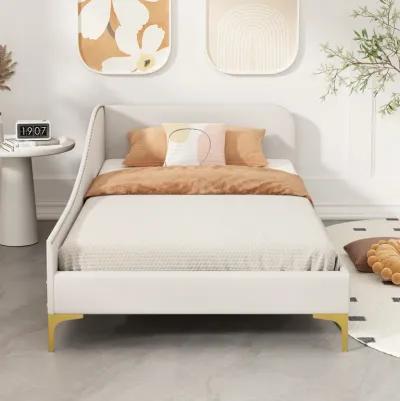 Merax Upholstered Daybed with Headboard and Armrest