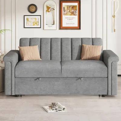 Merax Convertible Soft Cushion Sofa Pull Bed