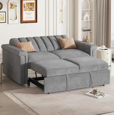 Merax Convertible Soft Cushion Sofa Pull Bed