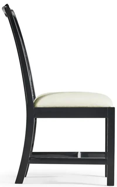 Chippendale Black Side Chair