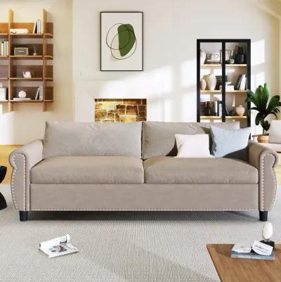 80.7" 2In1 Sofa Bed Sleeper With Large Mattress(63"X70.9x3.3 Inch), For Living Room Spaces Bedroom