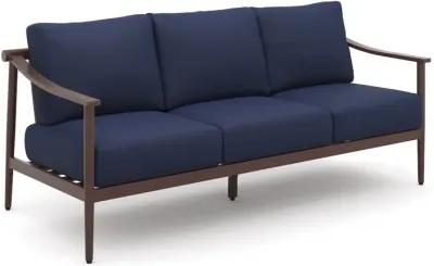 New Classic Furniture Moana 4 Pc Set - Sofa, 2 Club Chairs, Coffee Table-Blue