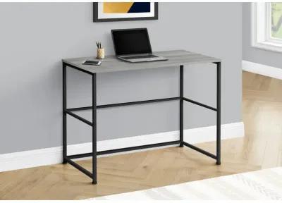 Monarch Specialties I 7778 Computer Desk, Home Office, Laptop, Left, Right Set-up, Storage Drawers, 40"L, Work, Metal, Laminate, Grey, Black, Contemporary, Modern