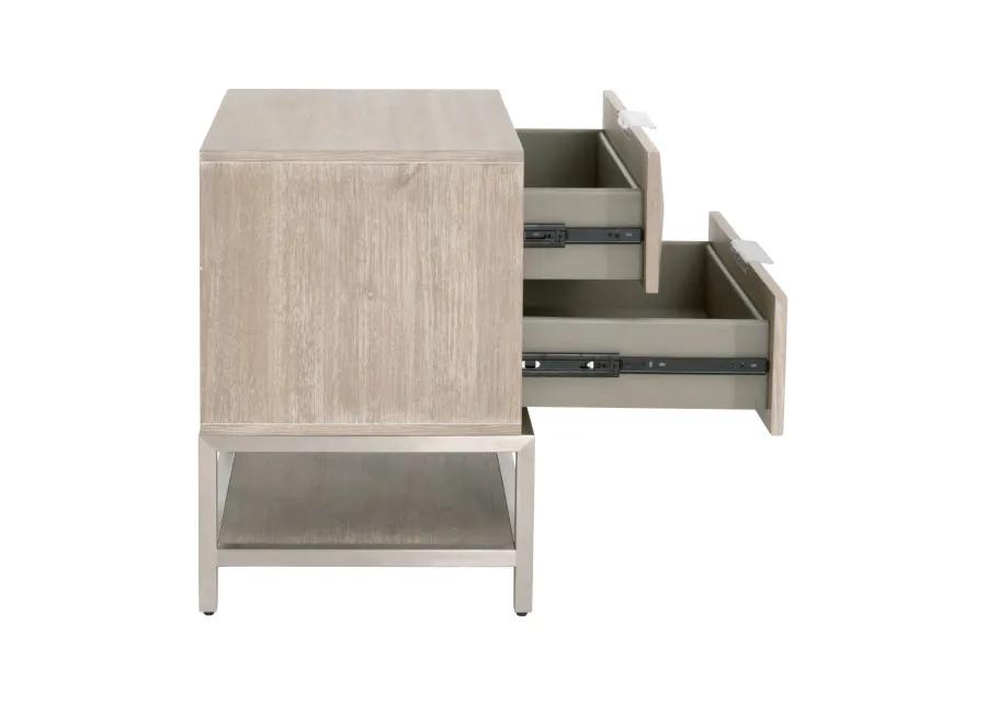 Atlas 2-Drawer Nightstand