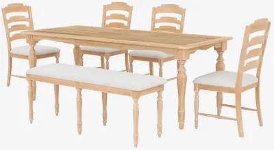 Merax Vintage Traditional 6-Piece Dining Set