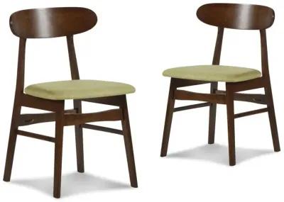 New Classic Furniture Furniture Morocco 7-Piece Mid-Century Wood Dining Set in Green