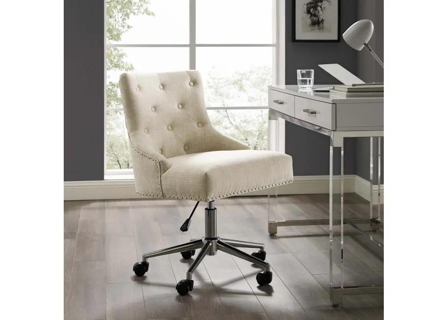 Modway Furniture - Regent Tufted Button Swivel Upholstered Fabric Office Chair