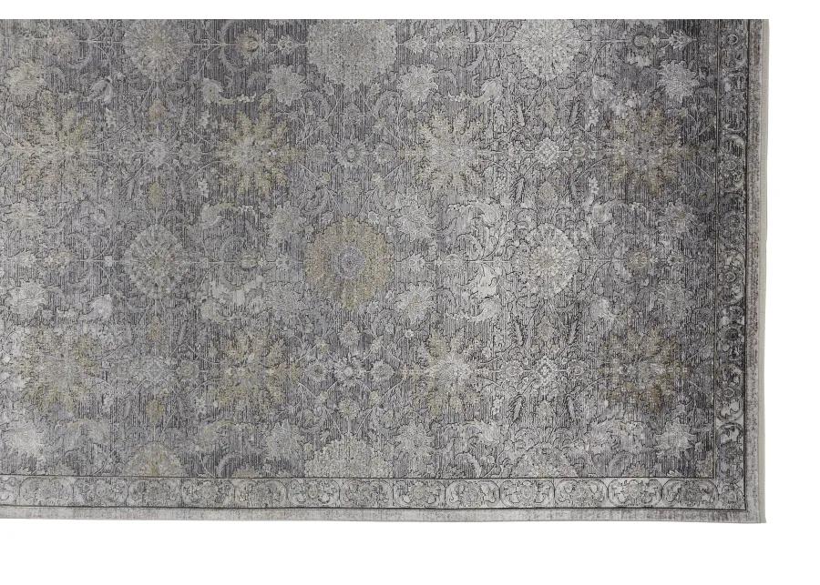 Sarrant 3965F Gray/Silver/Tan 2'8" x 12' Rug