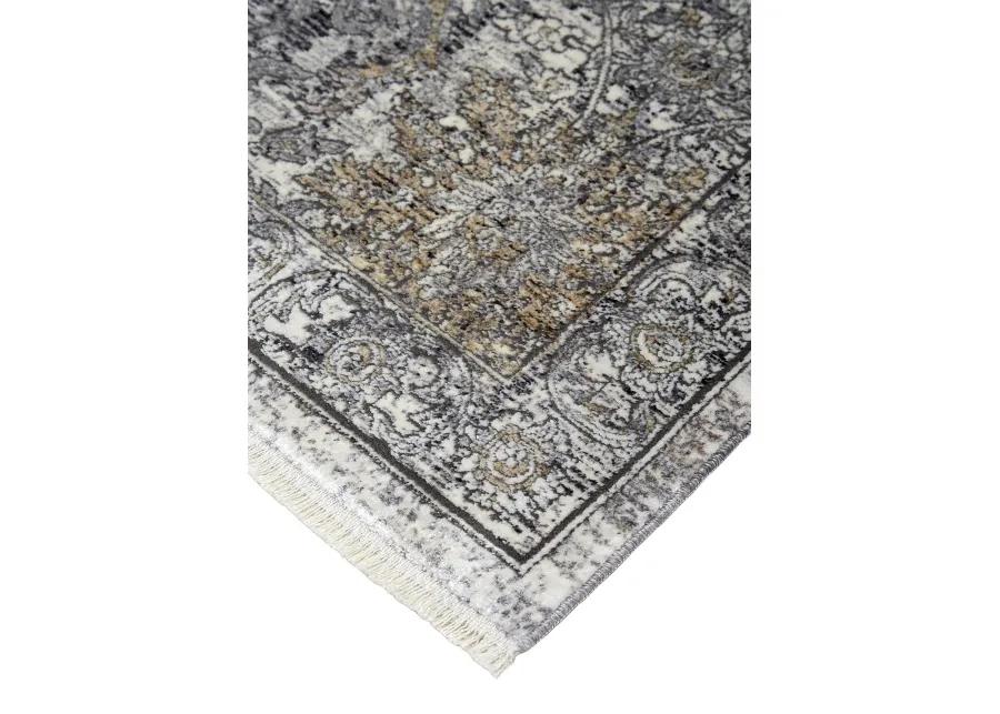 Sarrant 3965F Gray/Silver/Tan 2'8" x 12' Rug