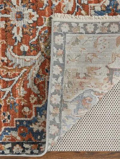 Kaia 39HXF Orange/Ivory/Blue 9'8" x 12'8" Rug