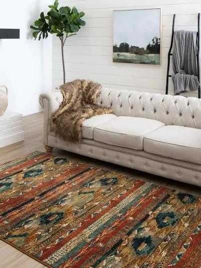 Spice Market Infused Aquamarine 3' 5" X 5' 5" Rug