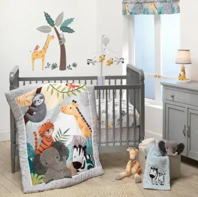 Bedtime Originals Mighty Jungle Animals Baby/Infant/Toddler Fitted Crib Sheet