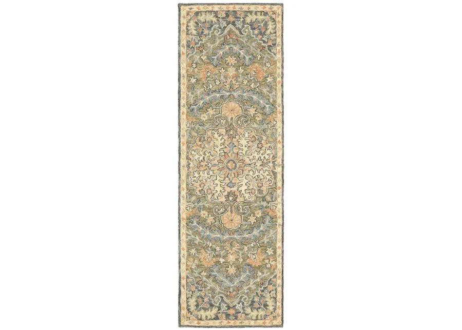 Alfresco 5' x 8' Blue Rug