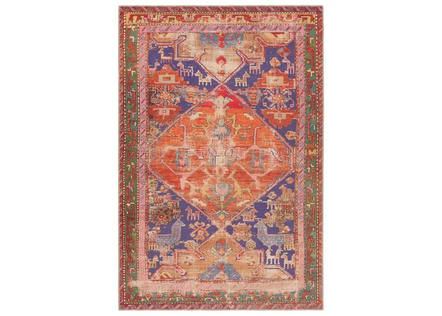 Garcia Sancho Orange 3' x 8' Runner Rug