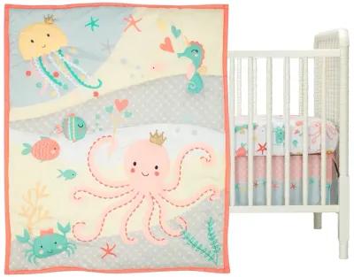 Bedtime Originals Ocean Mist 3Piece Crib Bedding Set, Multicolor