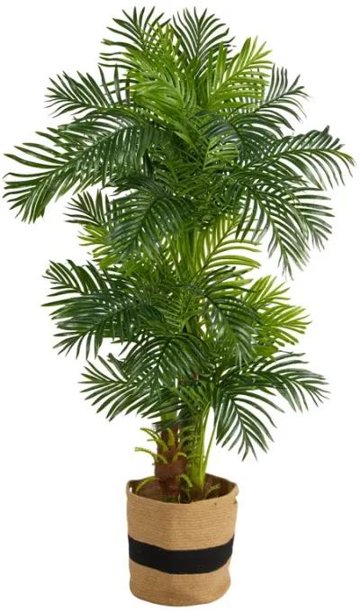 HomPlanti 6 Feet Hawaii Artificial Palm Tree in Handmade Natural Cotton Planter