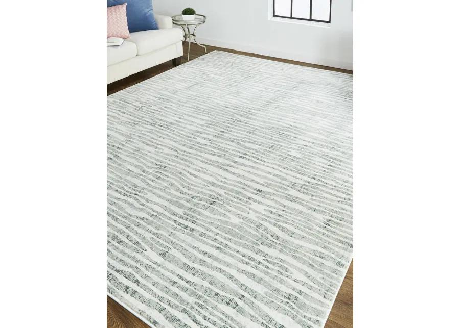 Atwell 3218F 2'8" x 10' Gray/Green/Ivory Runner