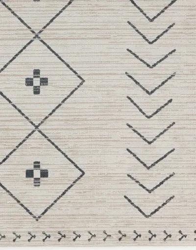 Nadine Taos White 2' x 6' Runner Rug