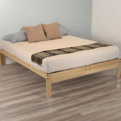 Hivvago Twin XL Solid Wood Wood Platform bed Frame - Made in USA