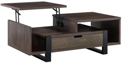 Coffee Table Walnut Oak Black